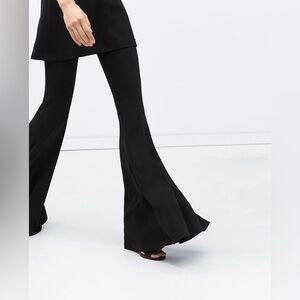 Zara super flare leg  Black Pants